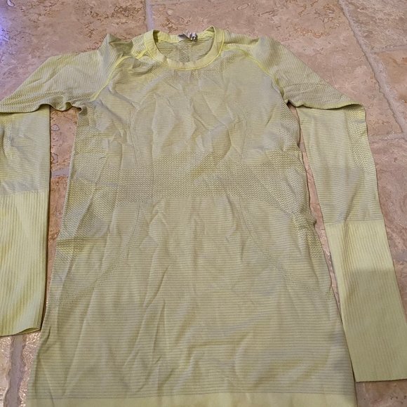 lululemon athletica Tops - Lululemon Yellow Swiftly Tech Long Sleeve
